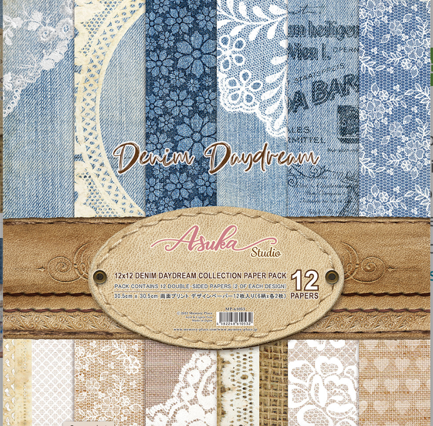12 x 12 Denim Daydream Collection paper pack